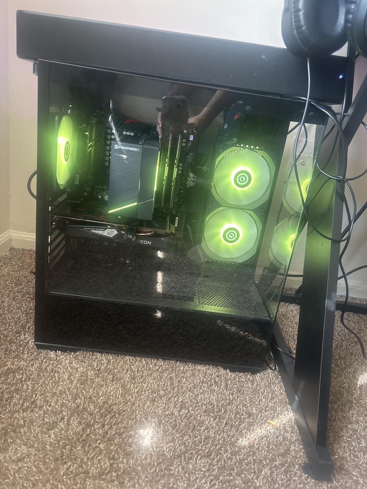 CYBERPOWERPC Gamer Master Gaming PC, AMD Ryzen 5 5500 3.6GHz, Radeon RX 6400 4GB, 16GB DDR4, 500GB PCIe Gen4 SSD, WiFi Ready & Windows 11 Home customer photo 1