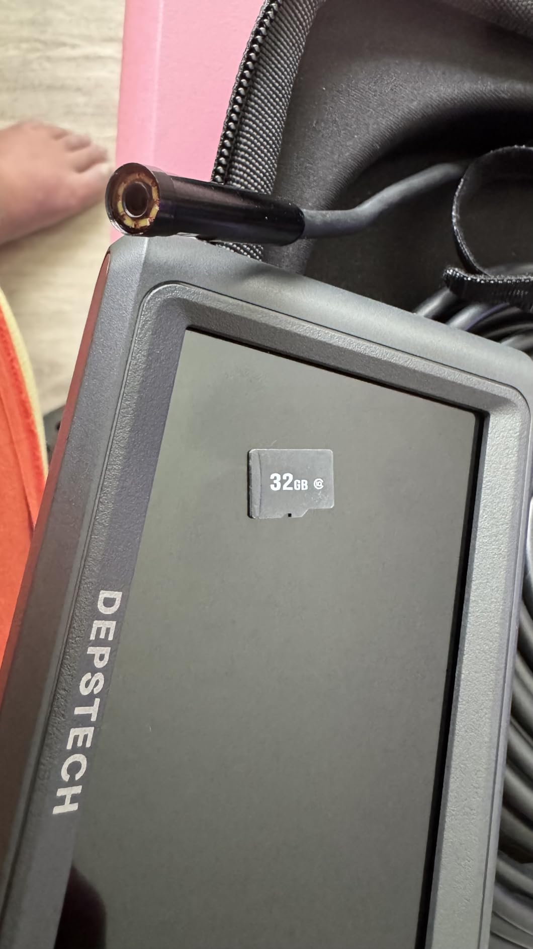 DEPSTECH 50ft Sewer Camera, 1080P HD Triple Lens Borescope, 5