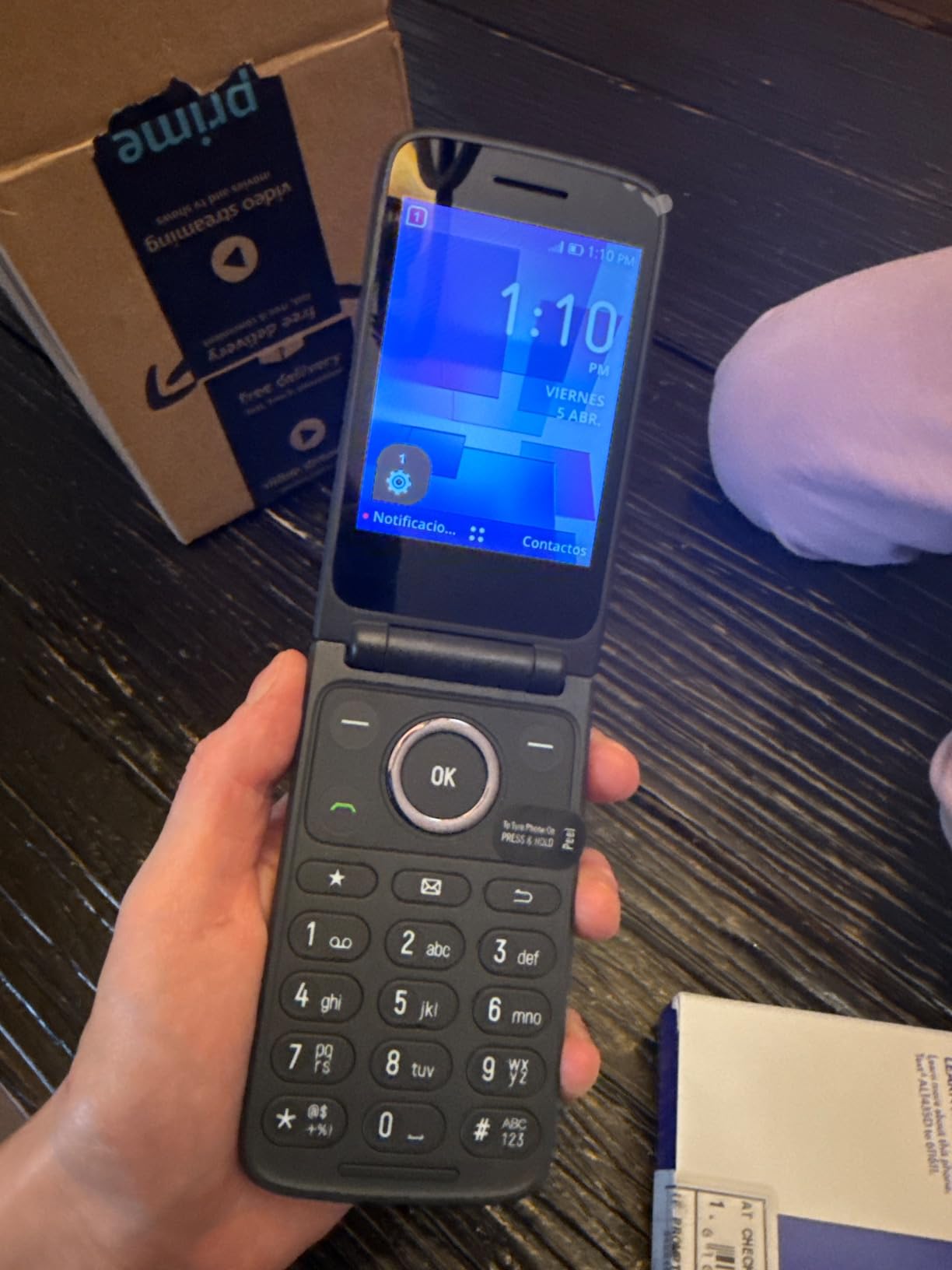 Tracfone, TCL FLIP 3, 16GB, Flip Phone, Stone Gray, 5MP Video Capable Camera, Locked [Sim Card Included - Separate Purchase Not Necessary] customer photo 1