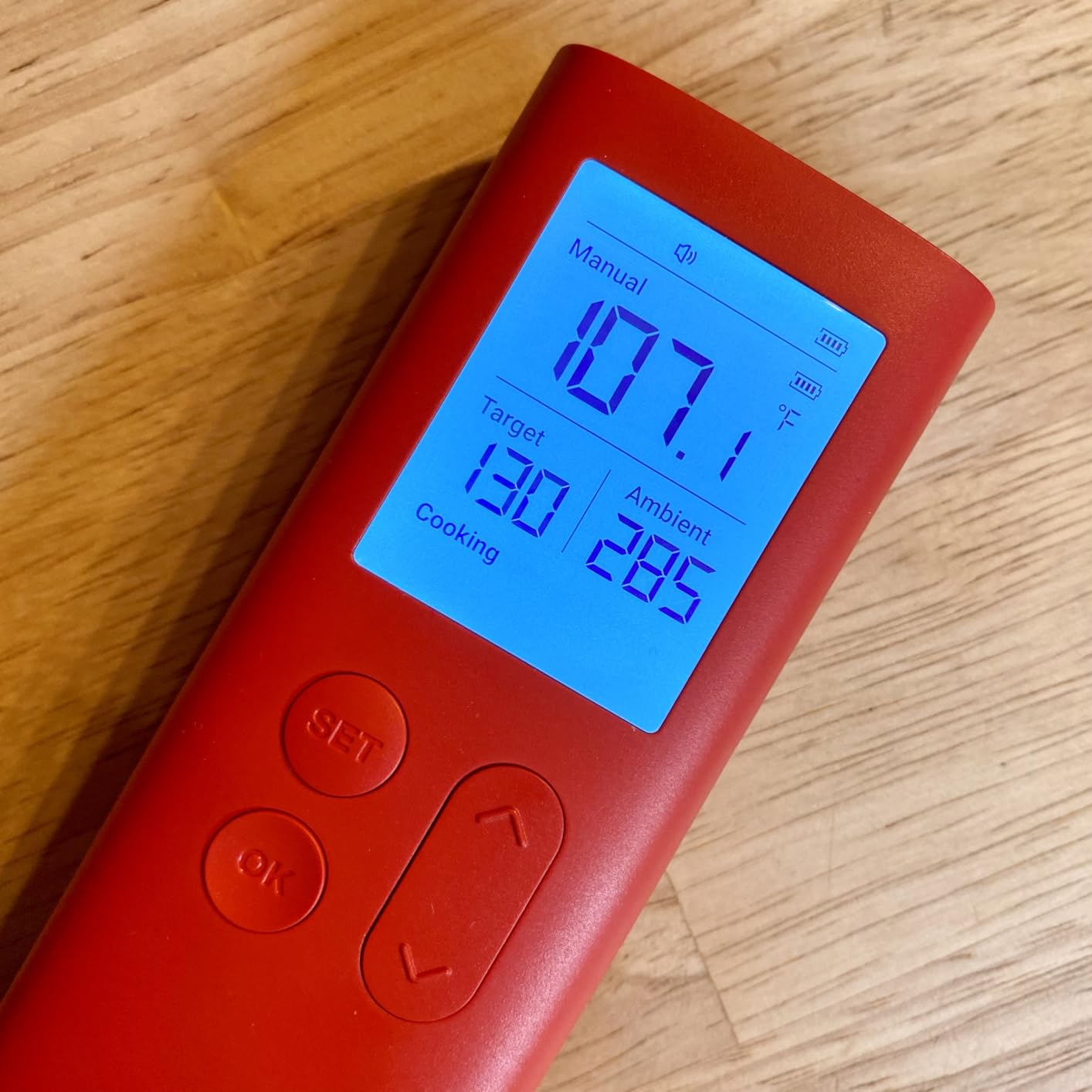 ThermoMaven Smart Bluetooth Wireless Meat Thermometer, 10X Enhanced Sub-1G Signal and Stability, Standalone Display Base, Certified Accuracy ±0.5°F, WiFi Unlimited Range for BBQ, Oven, Smoker, Grill customer photo 1