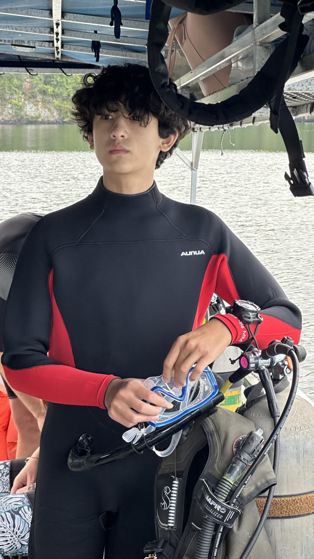 Wetsuits Men 5mm Back Zip Fullsuit Superstretch Neoprene GBS Seams Surfing Wetsuit customer photo 2