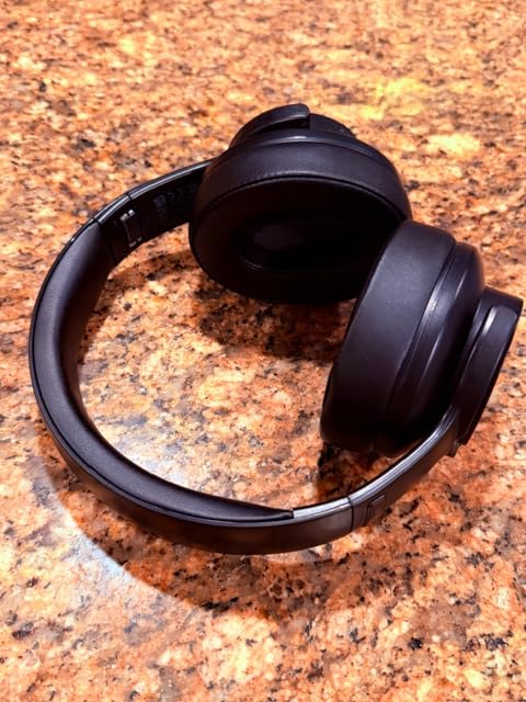 Picun B8 Bluetooth Headphones, 120H Playtime Headphone Wireless Bluetooth with 3 EQ Modes, Low Latency, Hands-Free Calls, Over Ear Headphones for Travel Home Office Cellphone PC Khaki White customer photo 2