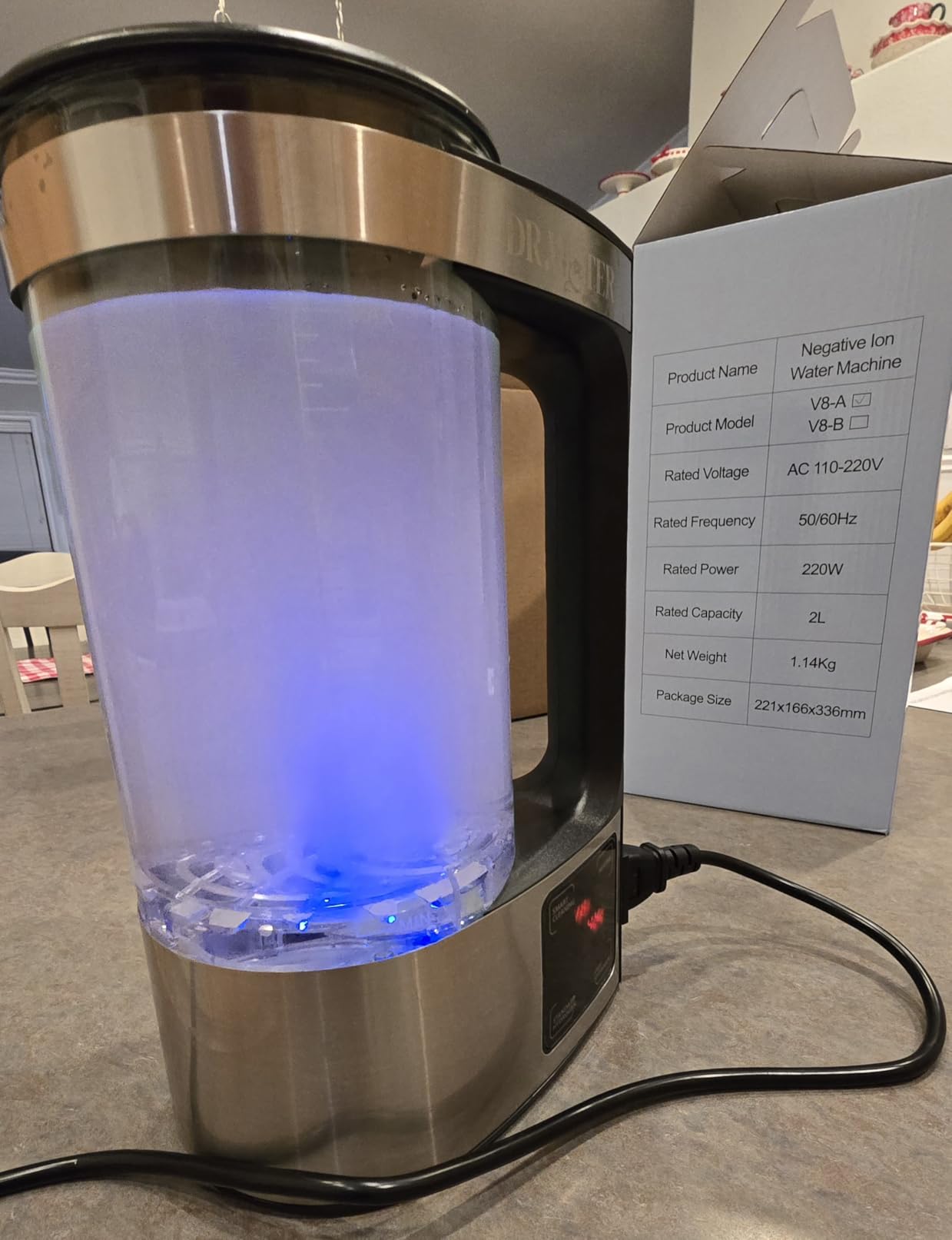 HydroPitcher | 68 Oz Hydrogen Water Pitcher - BPA Free Rich Hydrogen Water Generator - Electrolysis Jug with SPE/PEM Technology Hydrogen Water Machine | Chlorine Free Large Hydrogen Water Bottle customer photo 2