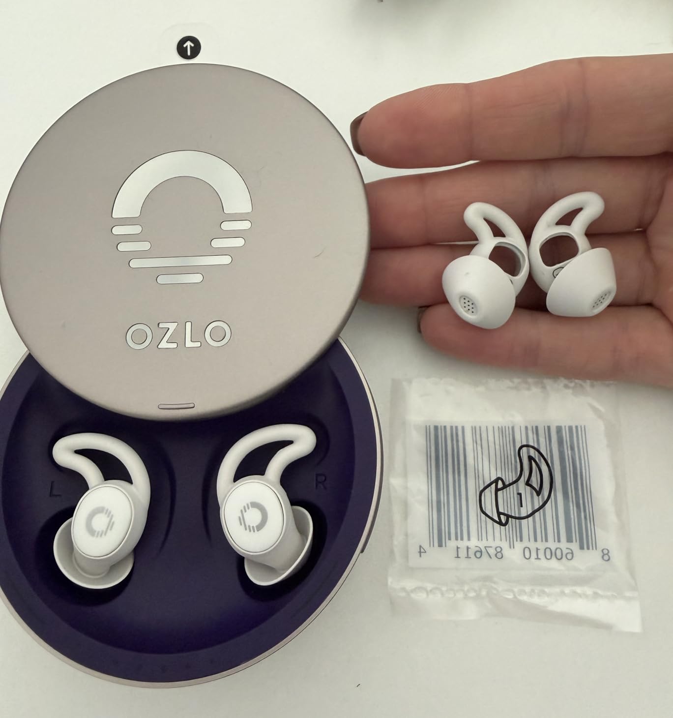 Ozlo Sleepbuds | Comfortable Side Sleeper Headphones | Up to 10 Hours of Bluetooth LE Streaming | Science-Backed Sleep Sounds | Snore Blocking Comfortable Earbuds customer photo 2