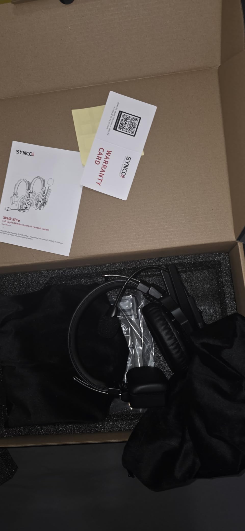 SYNCO XTALK XPRO2 Wireless Intercom Headset System, 2 Person 2.4GHz Wireless Communication Headset 500m/1640ft with Noise Reduction Program Production Live Show, Xtalk-Xpro2-Wireless-Headset-Intercom customer photo 1