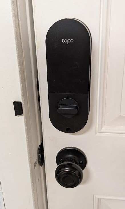 Tapo Smart Wi-Fi Door Lock, Deadbolt | Keyless Entry, Fingerprint Recognition, Touchscreen Keypad & in-App Monitoring with Scheduled Access|1-Year Rechargeable Battery | BHMA Grade 2 | DL110 customer photo 2