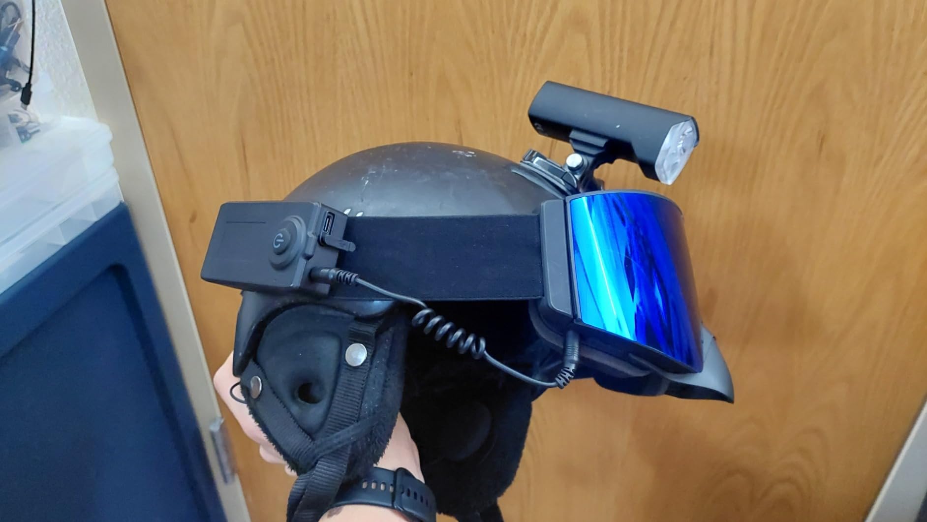 Heated Goggles Snowmobile Anti-Fog Magnetic Interchangeable Frameless 100% UV Lens OTG Electric Ski Goggle customer photo 2