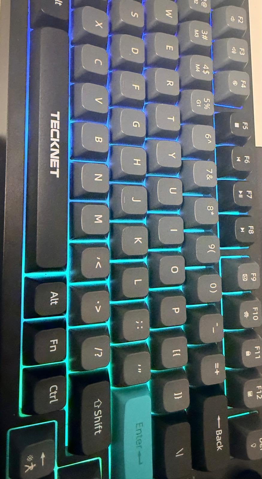 TECKNET Gaming Keyboard, 75% Wired Keyboard, RGB Backlit, 82-Keys with Volume Knob Control, 26 Keys Anti-ghosting, Whisper Quiet Gaming Switch Travel Friendly for Windows Laptop PC Mac-Grey customer photo 1