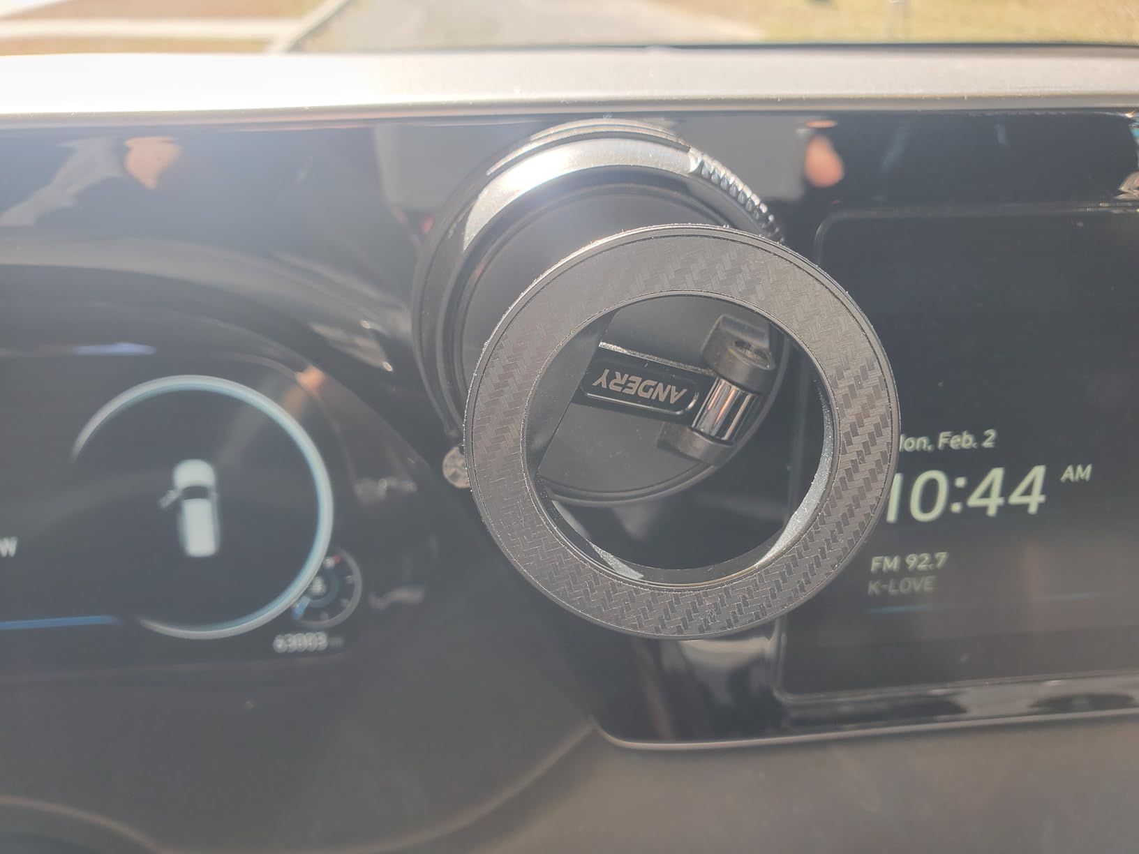 ANDERY Car Phone Holder for Magsafe [78+LBS Strongest Suction & 2400gf Magnetic] 360° Adjustable Car Phone Mount customer photo 1