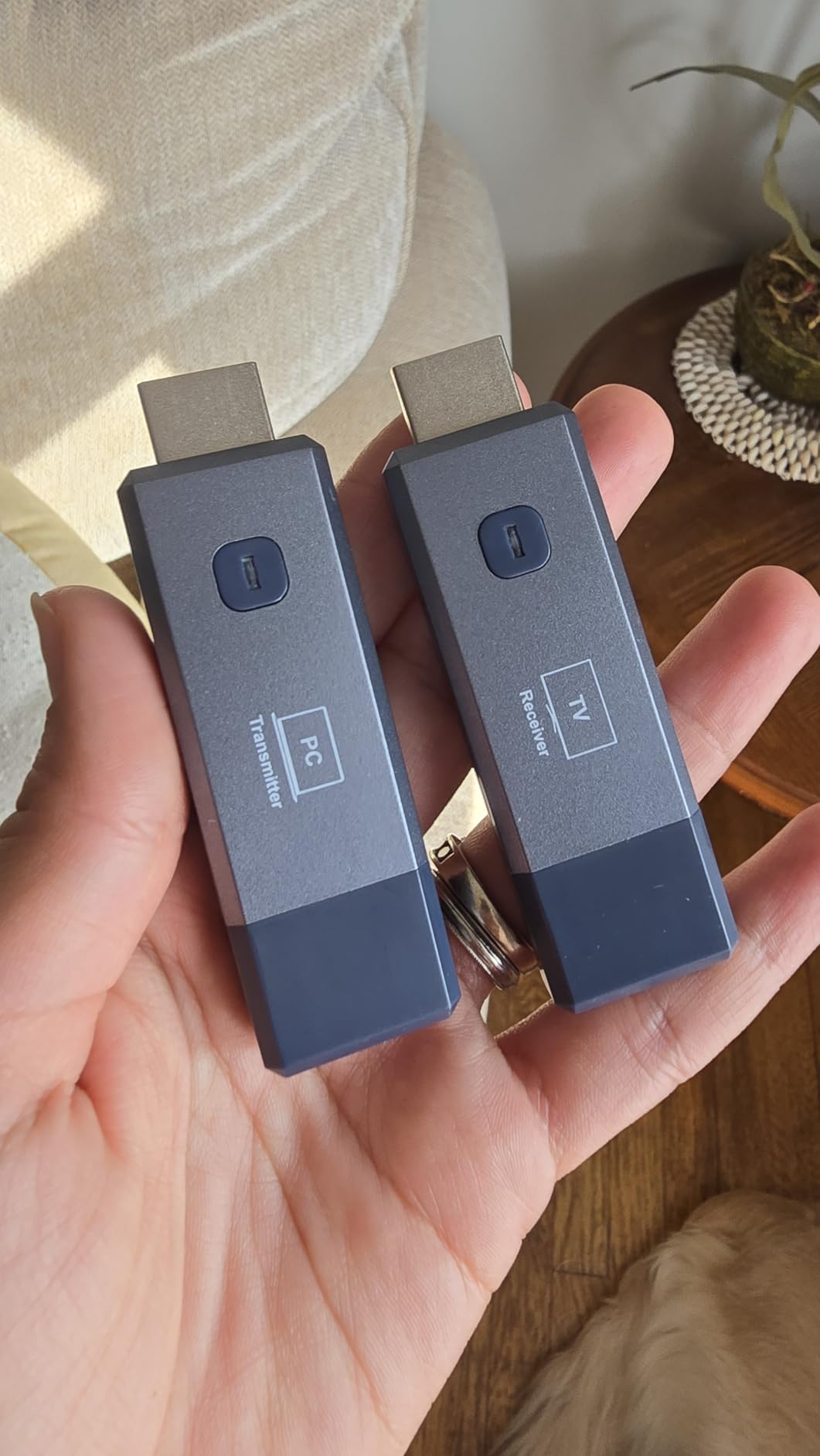 Wireless HDMI Transmitter and Receiver 328ft/100m Extender 4K Decode Input 1080P Output Plug&Play Low-Latency Dual-Band 2.4G/5.8G for Video and Audio to Monitor from PC/Projector/TV Box customer photo 2