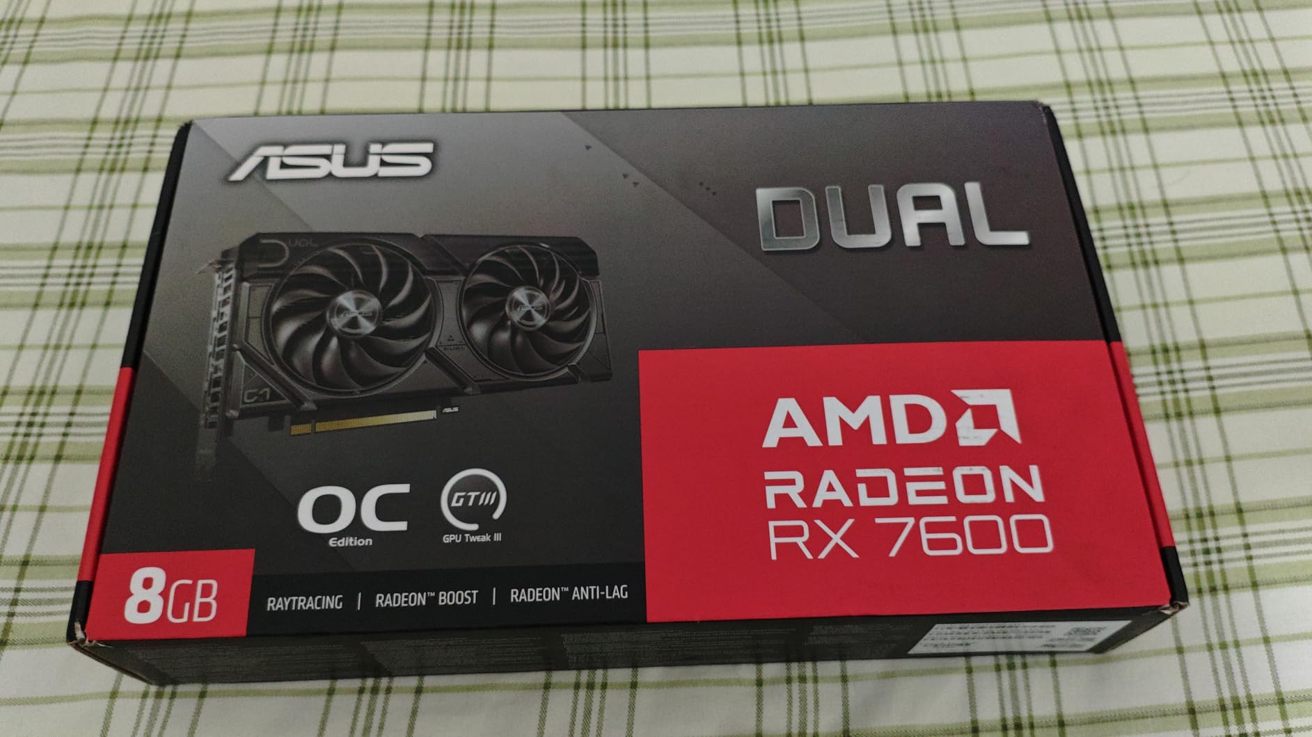 ASUS Dual Radeon RX 7600 EVO OC Edition 8GB GDDR6, PCIe 4.0, HDMI 2.1, DisplayPort 1.4a, 2.5-Slot Design customer photo 1
