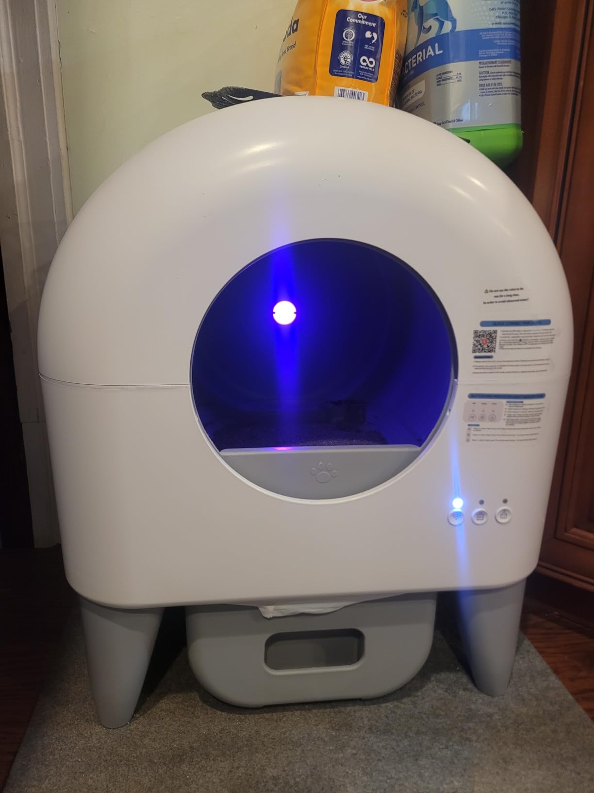 Automatic Cat Litter Box Self Cleaning Litter Box Large Capacity for Multiple Cats customer photo 1