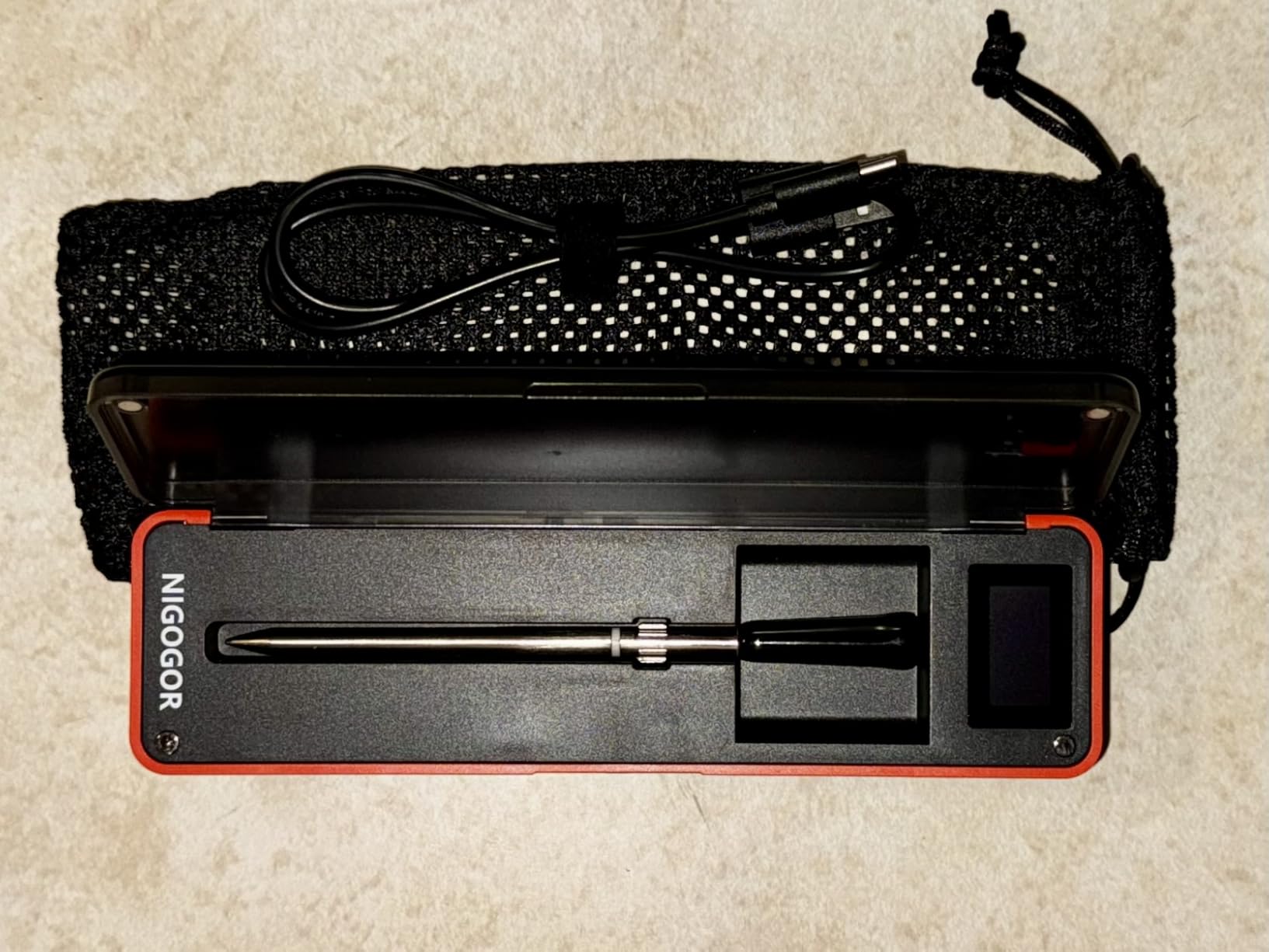 Smart Wireless Meat Thermometer with Thinnest Probe, Magnetic Bluetooth Food Thermometer, Remote Tracking and Real-Time Readings from Apps, for iOS and Android, for BBQ, Grill, Smoker customer photo 1