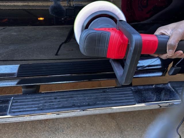 AVID POWER Dual Action Car Buffer Polisher, 6 Inch Orbital Polisher for Car Detailing with 6 Variable Speeds, Detachable Handle & 3 Polishing Pads customer photo 1