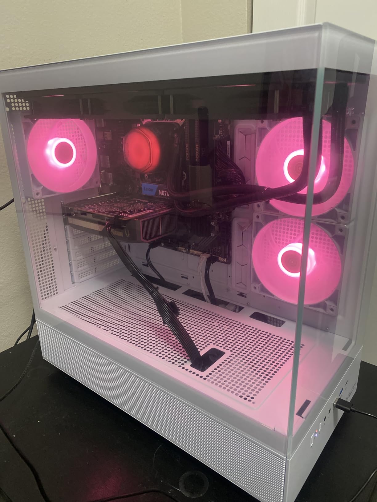 Skytech Gaming Azure 3 Desktop PC, Ryzen 7 9700X 3.8 GHz, NVIDIA RTX 4060 8GB, 1TB NVMe SSD, 16GB DDR5 RAM 6000, 650W Gold PSU, 360mm ARGB AIO, Wi-Fi, Win 11 customer photo 2