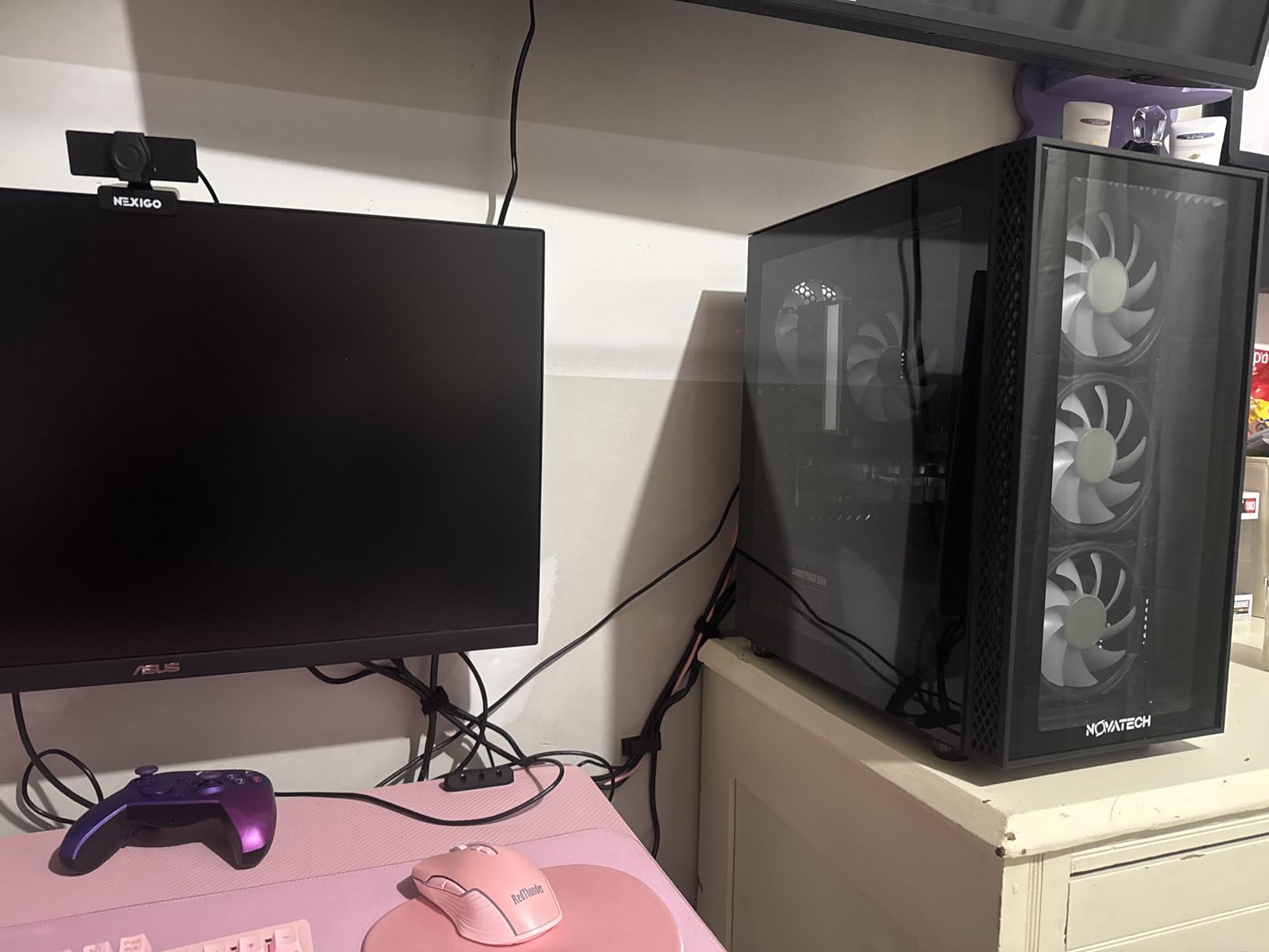 NOVATECH Phantom - Prebuilt Gaming PC Desktop Computer - RTX 3050 - Intel i7 Xeon 3.5GHz - 16GB RAM - 512GB M.2 SSD WiFi/BT, Win 11 Pro - Gaming Computer Tower, Pre Built PC Gaming - 1 Year Warranty customer photo 2