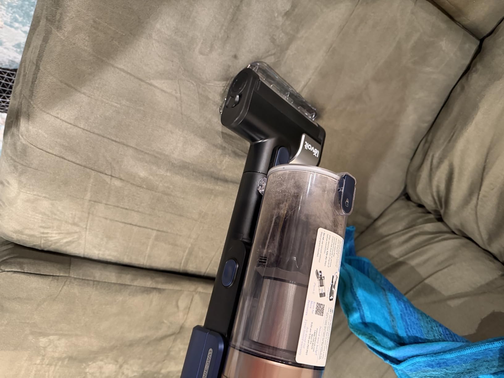 LEVOIT Cordless Vacuum Cleaner with HEPA Filter, Stick Vac with Tangle-Resistant Design, Up to 60 Mins, Powerful Suction, Lightweight, Mini Motorized Brush, for Carpet, Hard Floor, Pet Hair, LVAC-300 customer photo 2