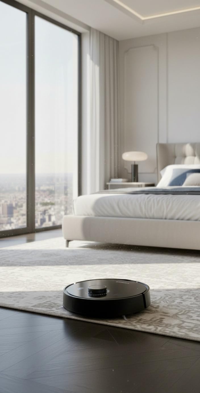 MONSGA Robot Vacuum and Mop Combo, 6000Pa Robotic Vacuum with 3.5L Self Emptying Station, Lidar Navigation Robot Vacuum Cleaner, 180mins Runtime, APP/Remote/Voice Control, for Hard Floors and Carpets customer photo 2