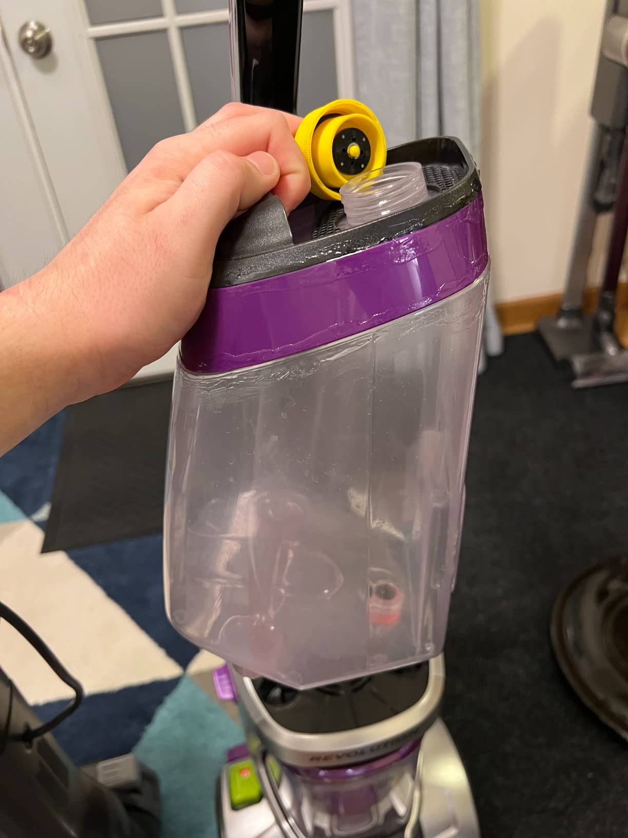 BISSELL Revolution HydroSteam Carpet Cleaner, Upright Deep Cleaner, HydroSteam Technology, 4-inch Self-Cleaning Tough Stain Tool & Formulas Included, 4123 customer photo 1