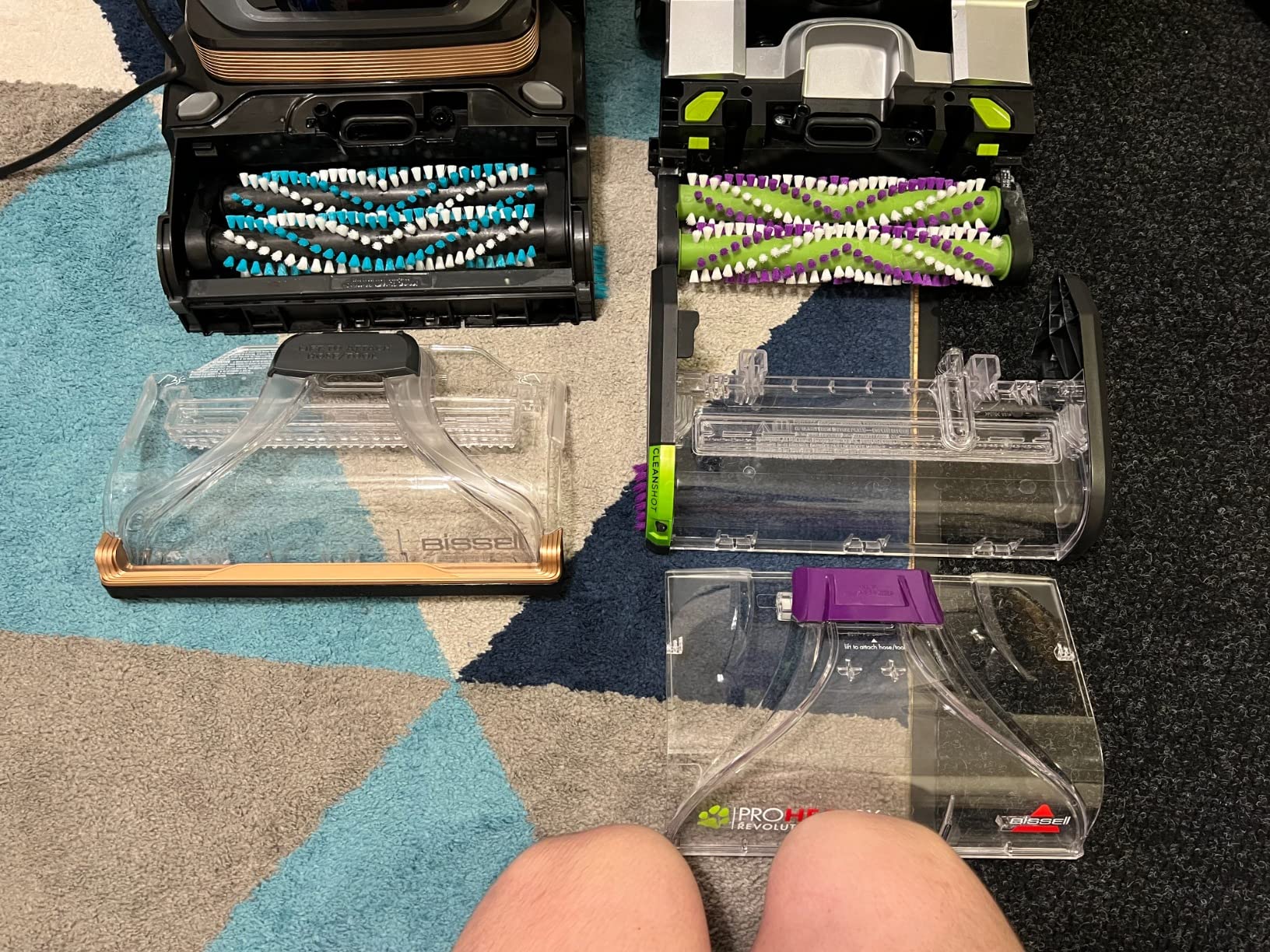 BISSELL Revolution HydroSteam Carpet Cleaner, Upright Deep Cleaner, HydroSteam Technology, 4-inch Self-Cleaning Tough Stain Tool & Formulas Included, 4123 customer photo 2