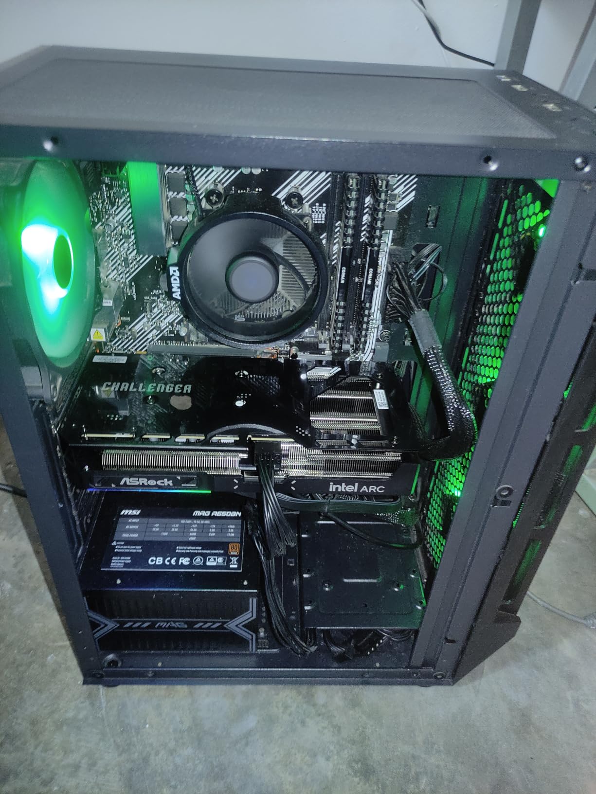 Intel Arc B570 Challenger 10GB OC GDDR6 Graphics Card, 2600 MHz GPU, 19 Gbps Memory, Dual Fan, Metal Backplate customer photo 1