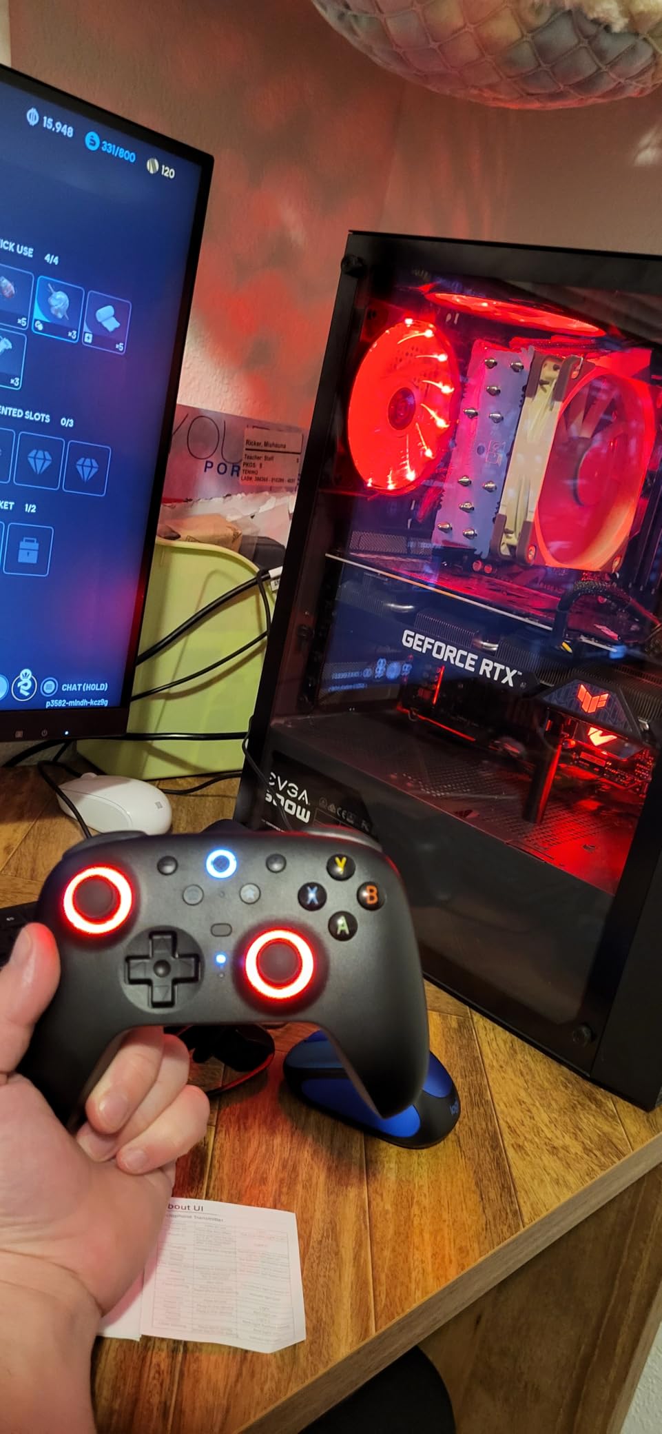 8BitDo Ultimate 2 Wireless Controller for Windows PC, Apple, Steam & Android, Gaming Controller with TMR Joysticks, Hall/Tactile Triggers, Motion Control, RGB Fire Ring, 1000Hz Polling Rate, Purple customer photo 2