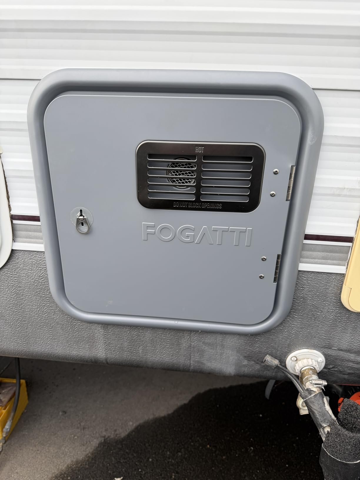 FOGATTI InstaShower Ultra RV Tankless Water Heater, 66,000 BTU (Highest Output), 0.5-3.9 GPM Energy Efficiency, Built-in Mixing Tank, 15x15 Inches Gray Door, Ideal for RVers' Everyday Use, Gen 3 customer photo 2