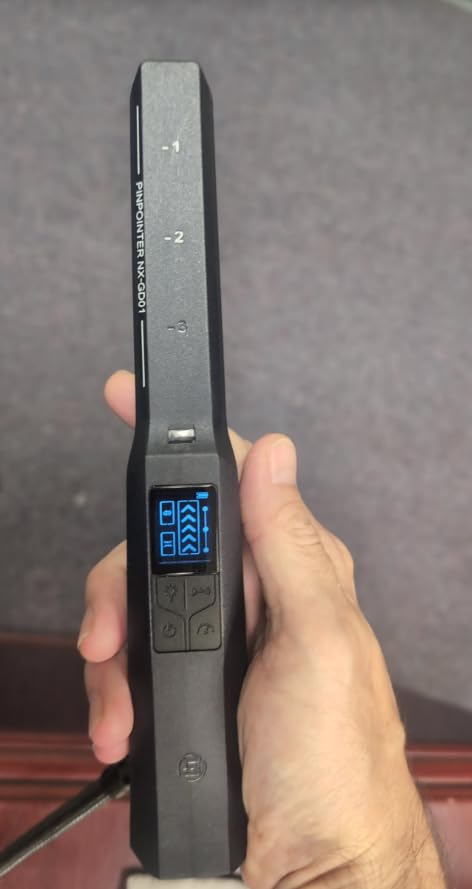 SUNPOW Metal Detector Pinpointer Rechargeable - 800mAh Battery for 15H Use - IP68 Fully Waterproof Handheld Wand - High Sensitivity 360° Detection - Treasure Hunting Tool for Adults & Kids - NXGD02 customer photo 2