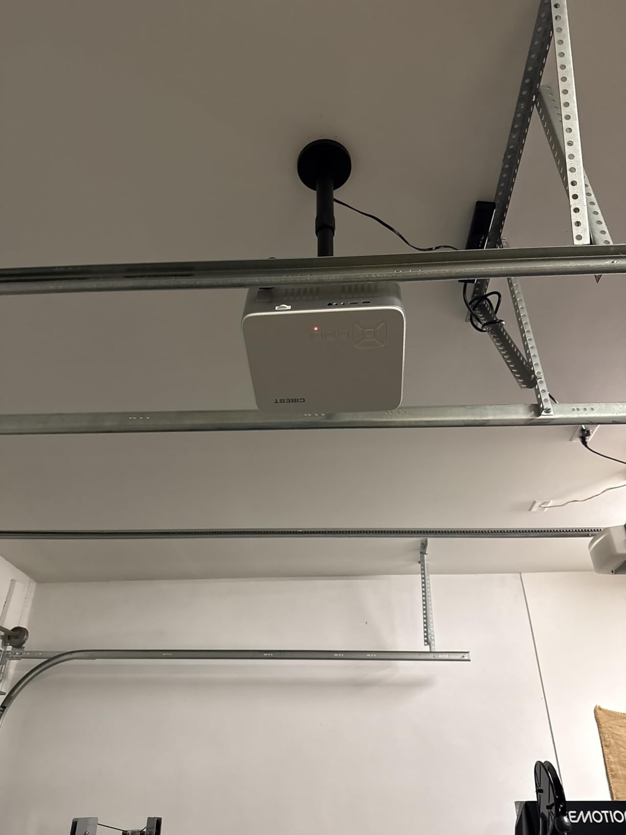 PropVue Universal Projector Mount - Adjustable Ceiling or Wall Mount for Office & Home Mini Projectors - Full Motion, Easy Installation, 360° Swivel, Extendable Length 13.8