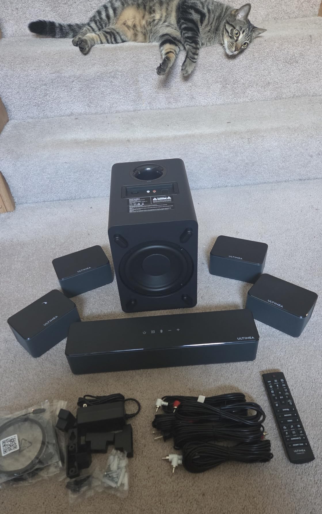 ULTIMEA 5.1 Sound Bar for Smart TV, Virtual Surround Sound System for TV, 320W Peak Power, Adjustable Surround Speakers and Subwoofer, APP Control, Home Theater Soundbar Poseidon D50 (2025 New Model) customer photo 2