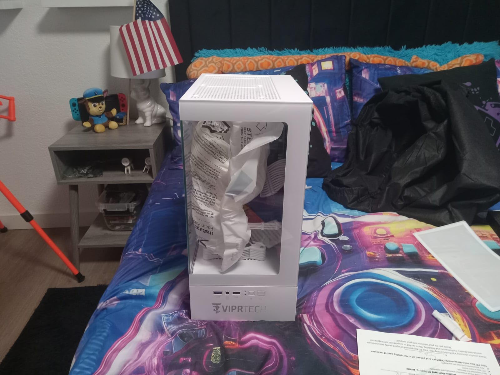 ViprTech Stryker 1.0 Gaming PC - AMD Ryzen 7 (4.1GHz Turbo), RX 580 8GB, 16GB DDR4, 500GB SSD, 700W PSU, WiFi BT USB-C, Win 11 Pro, RGB, Desktop Computer Prebuilt, White customer photo 2