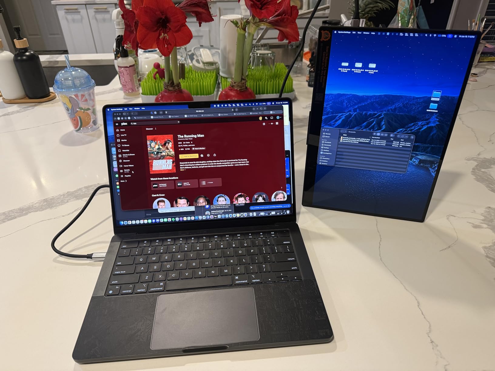 Portable Monitor 16 inch 2K QHD 2560X1600 450 Nits 106% sRGB 144 Hz HDR HDMI USB-C Travel Monitor for Laptop Mac PC Surface PS5 Xbox customer photo 1