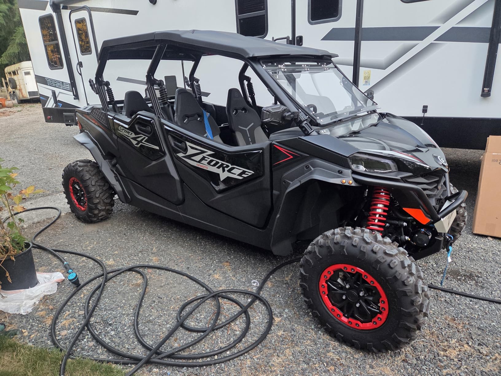 Ehaho ATV UTV Turn Signal Kit with 110D Horn [Pre-Wired] [Plug & Play] SXS UTV Universal Street Legal Kit with Hazard light, Blinker Kit with Rocker Switch Compatible With Polaris RZR Can-Am CFMOTO customer photo 1