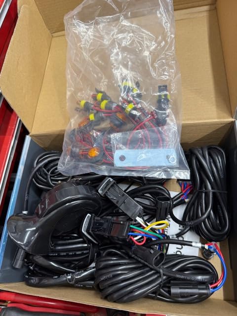 Ehaho ATV UTV Turn Signal Kit with 110D Horn [Pre-Wired] [Plug & Play] SXS UTV Universal Street Legal Kit with Hazard light, Blinker Kit with Rocker Switch Compatible With Polaris RZR Can-Am CFMOTO customer photo 2