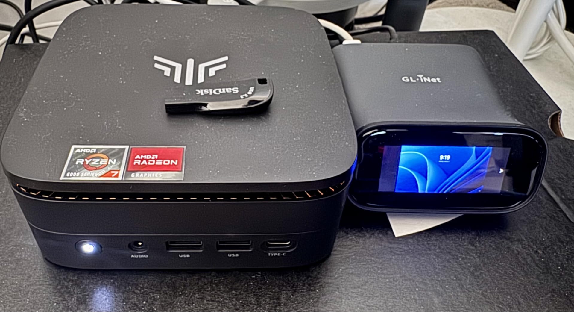 KAMRUI Hyper H1 Mini Gaming PC, AMD Ryzen 7 7735HS, 24GB LPDDR5 1TB M.2 NVMe SSD Mini PC customer photo 1