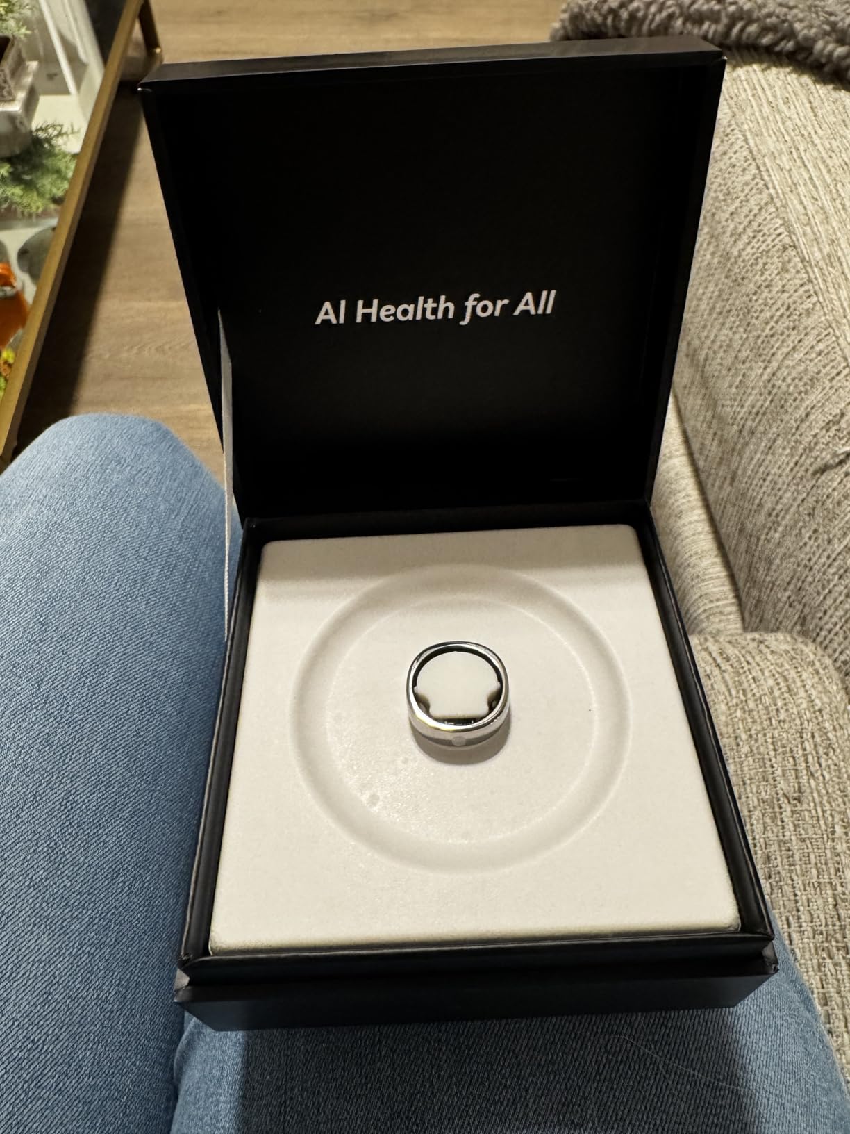 RingConn Gen 2 Air, Ultra-Thin AI Smart Ring, 10-Day Battery Life, Fitness/Sleep/Stress/HR Tracker for Women&Men, No App Fee for Standard Features, iOS & Android Compatible (Size 10, Galaxy Silver) customer photo 2