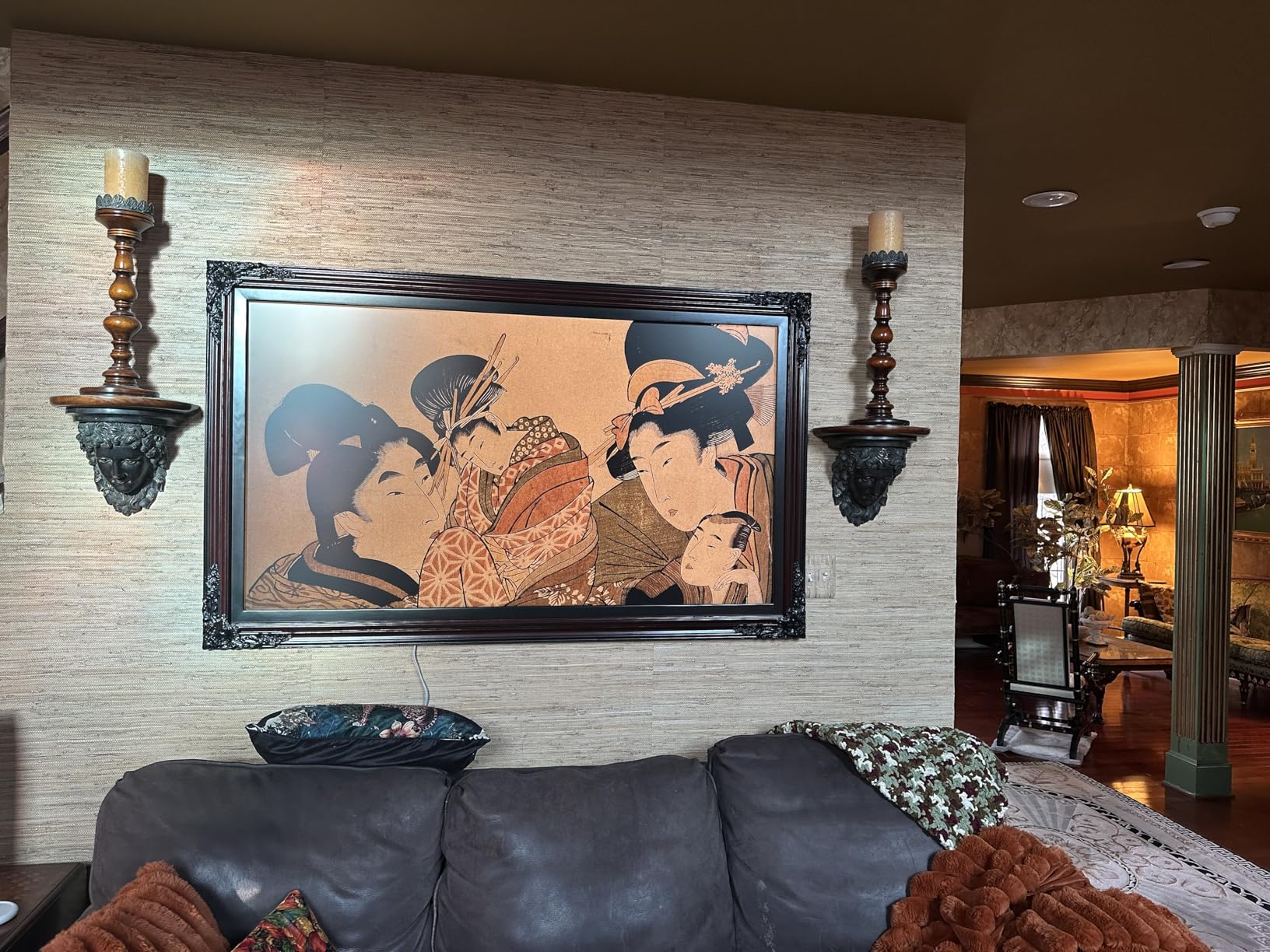 Samsung 55-Inch Class The Frame LS03F 4K QLED Smart TV (2025 Model) Slim Fit Wall Mount, Modern Frame Design, NQ4 AI Gen2 Processor, Art Mode, Artful Picture Quality, Samsung Vision AI, Alexa Built-in customer photo 1