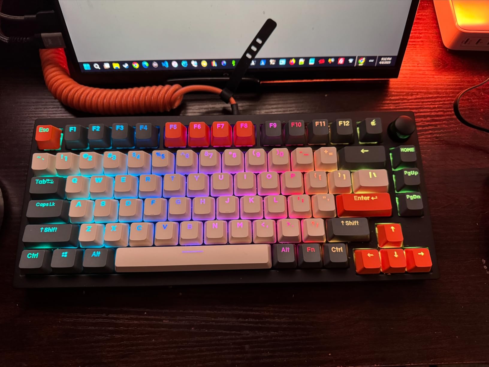Lemokey P1 HE 75% Wireless Custom Mechanical Gaming Keyboard with Gateron Double-Rail Magnetic Switches Full Assembled Knob Version - Black customer photo 2