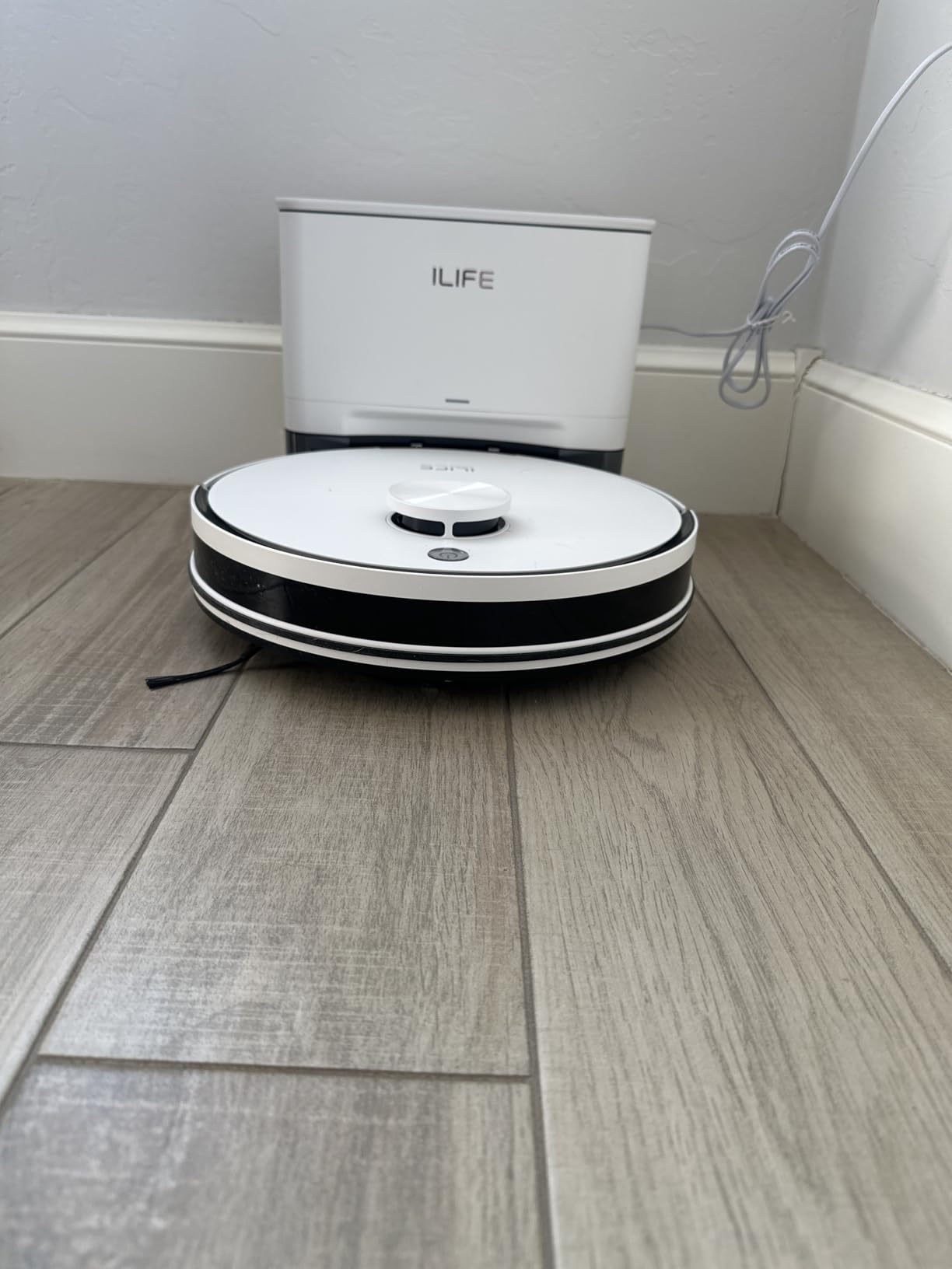 ILIFE A30 Pro Robot Vacuum and Mop, Self Emptying Station for 60 Days, 5000Pa Suction, LiDAR Navigation, No-Go Zones, 2.4G WiFi/App/Alexa/Remote Control, Clean Hard Floors to Medium-Pile Carpet, 110V customer photo 1