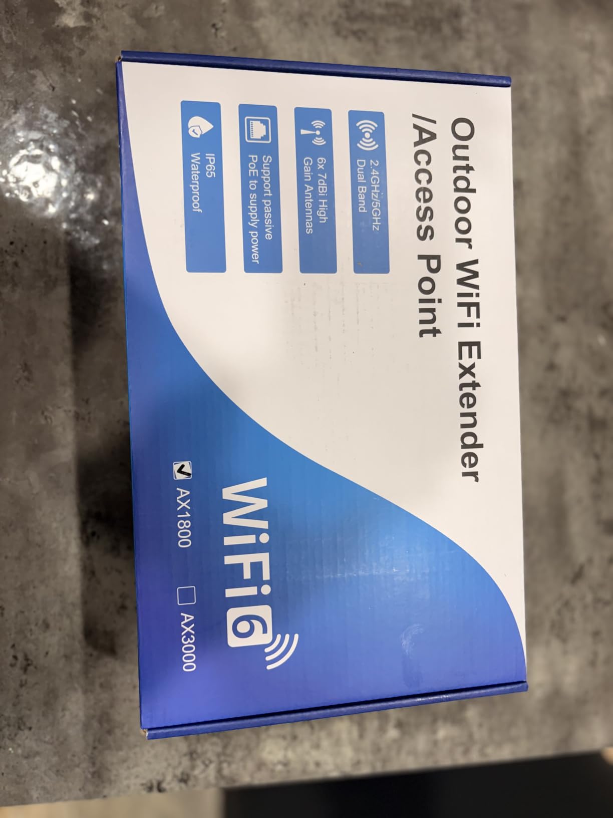 AX1800 Outdoor WiFi 6 Extender, High Power Outdoor WiFi Extender Signal Booster, Long Range Outdoor WiFi Access Point, IP67 Weatherproof, PoE Power Supply, for Starlink, Cameras, Patio, Camping,RV customer photo 2