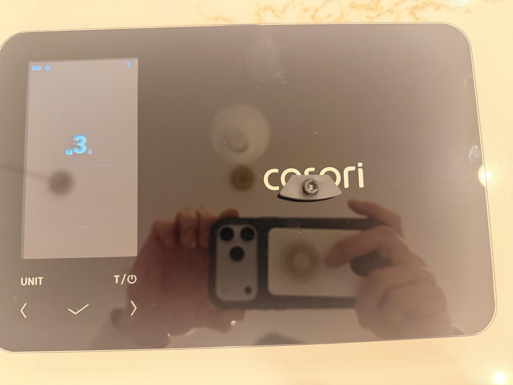 Cosori Smart Food Kitchen Scale with Nutritional Calculator, Free App for AI Scan, Calorie & Macro Tracking, Food Preload, On-Screen Nutrient Info, Personal Goals, Rechargeable, 11 lb / 5 kg customer photo 2