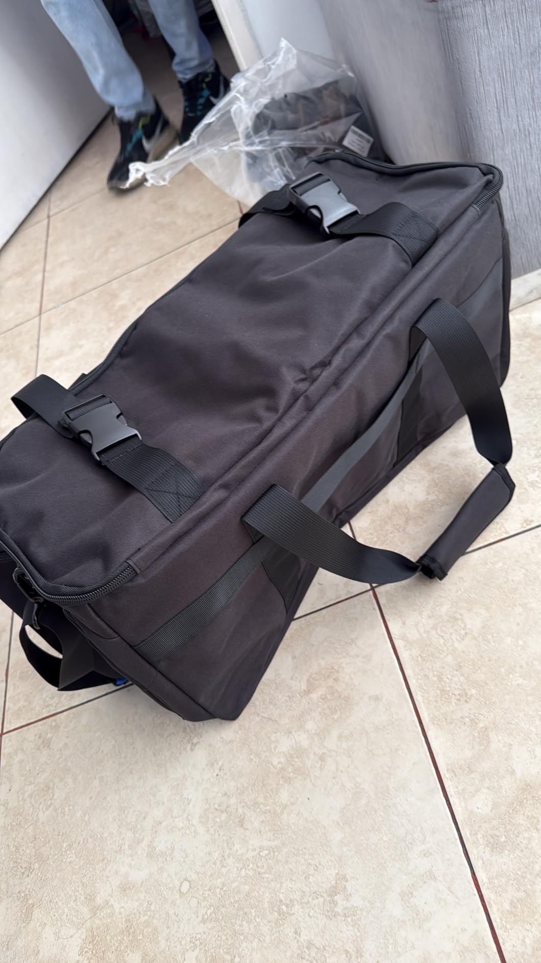 Large Dj Cable Bag with Laptop and Microphone Pocket, Dj Bag for Equipment and Music Accessories with Detachable Dividers, Bottom Pad, Dj Gig Bags for Musicians, Professional, Travel, Blue customer photo 2