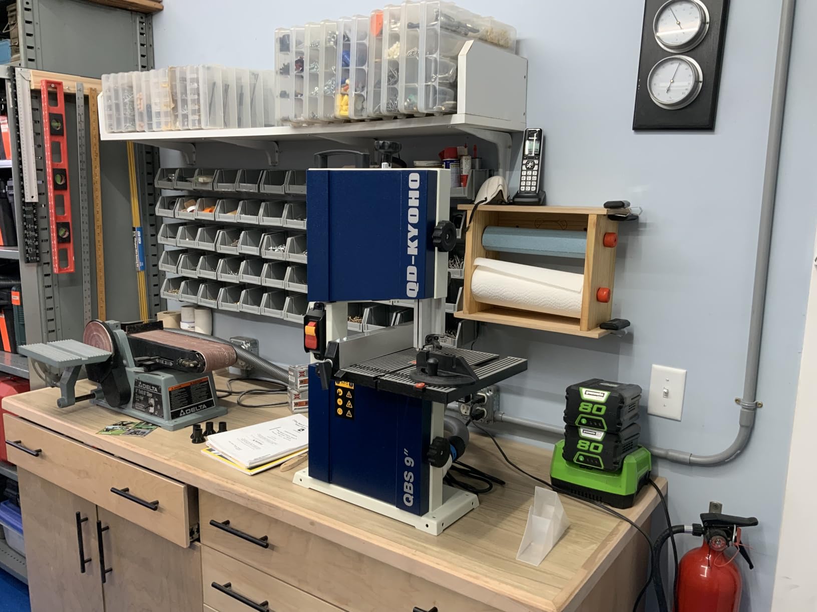 Band Saw, 14 Inch Bandsaw for Woodworking, 1445 & 2950 FPM Dual-Speed Bandsaw, 2 HP, 120 V 14-Amp Motor, Band Saws with Solid Cast Iron Table, Iron Bandsaws with Overload Protection customer photo 1