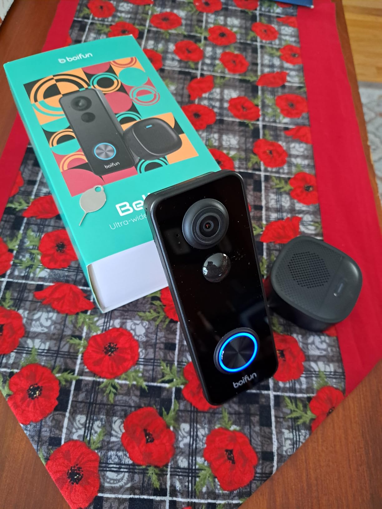 BOIFUN Video Doorbell Camera Wireless, 180° Wide View, 2K HD, No Subscription, AI Human Detection, Head-to-Toe, HDR Night Vision, Two-Way Audio, Battery Powered with Chime, 2.4 GHz Wi-Fi Only customer photo 2