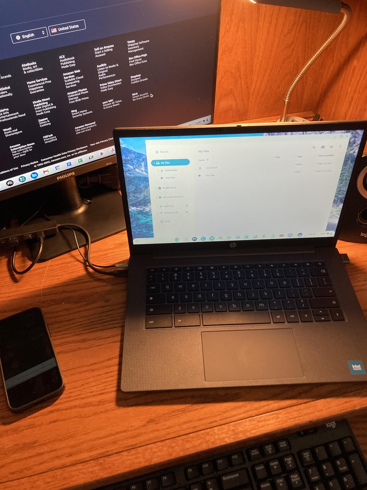 HP Chromebook 14 inch Laptop, HD Display, Intel Processor N100, 8 GB RAM, 128 GB UFS, UHD Graphics, Chrome OS, Chalkboard Gray, 14a-nf0099nr customer photo 1