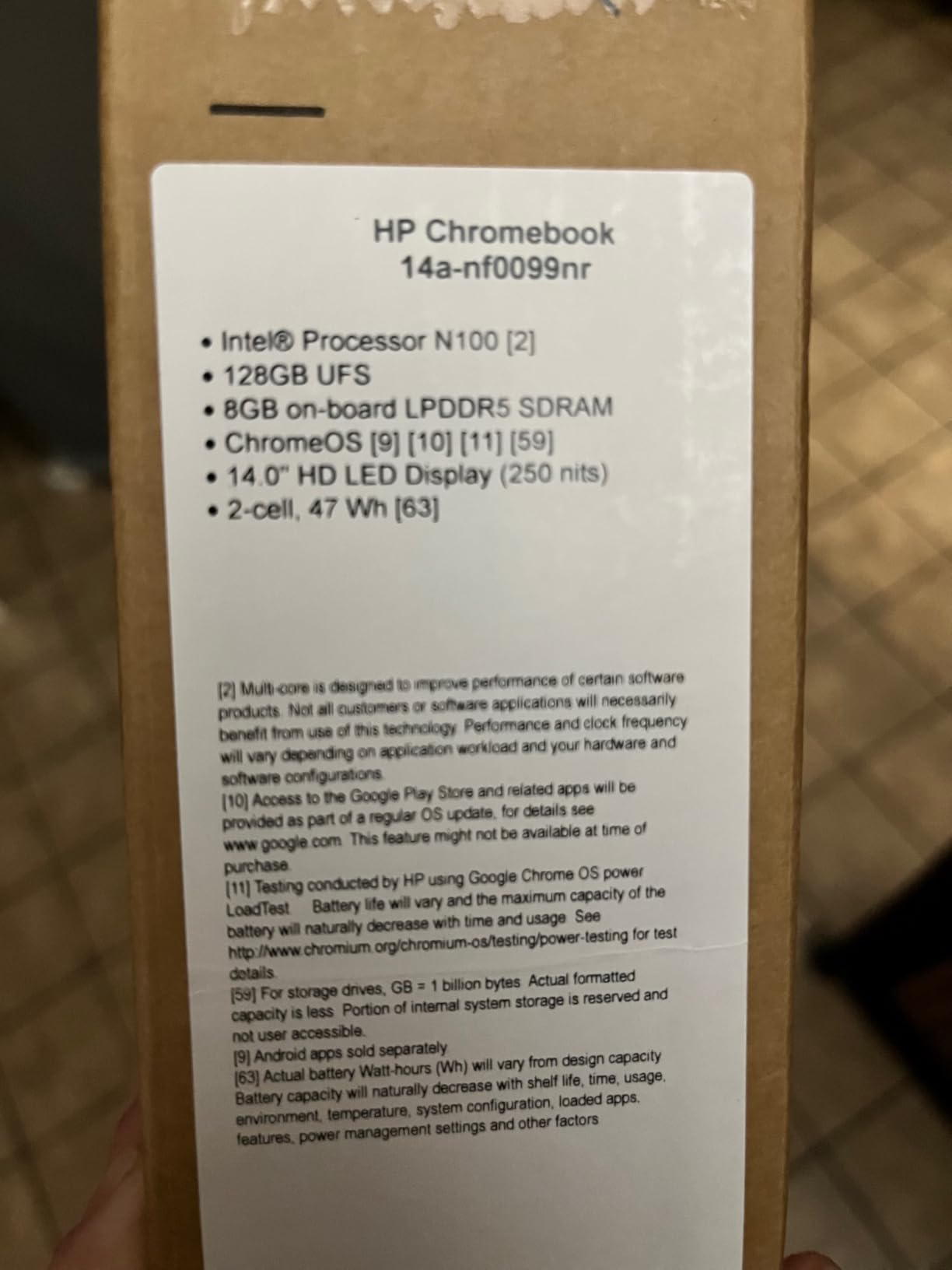 HP Chromebook 14 inch Laptop, HD Display, Intel Processor N100, 8 GB RAM, 128 GB UFS, UHD Graphics, Chrome OS, Chalkboard Gray, 14a-nf0099nr customer photo 2