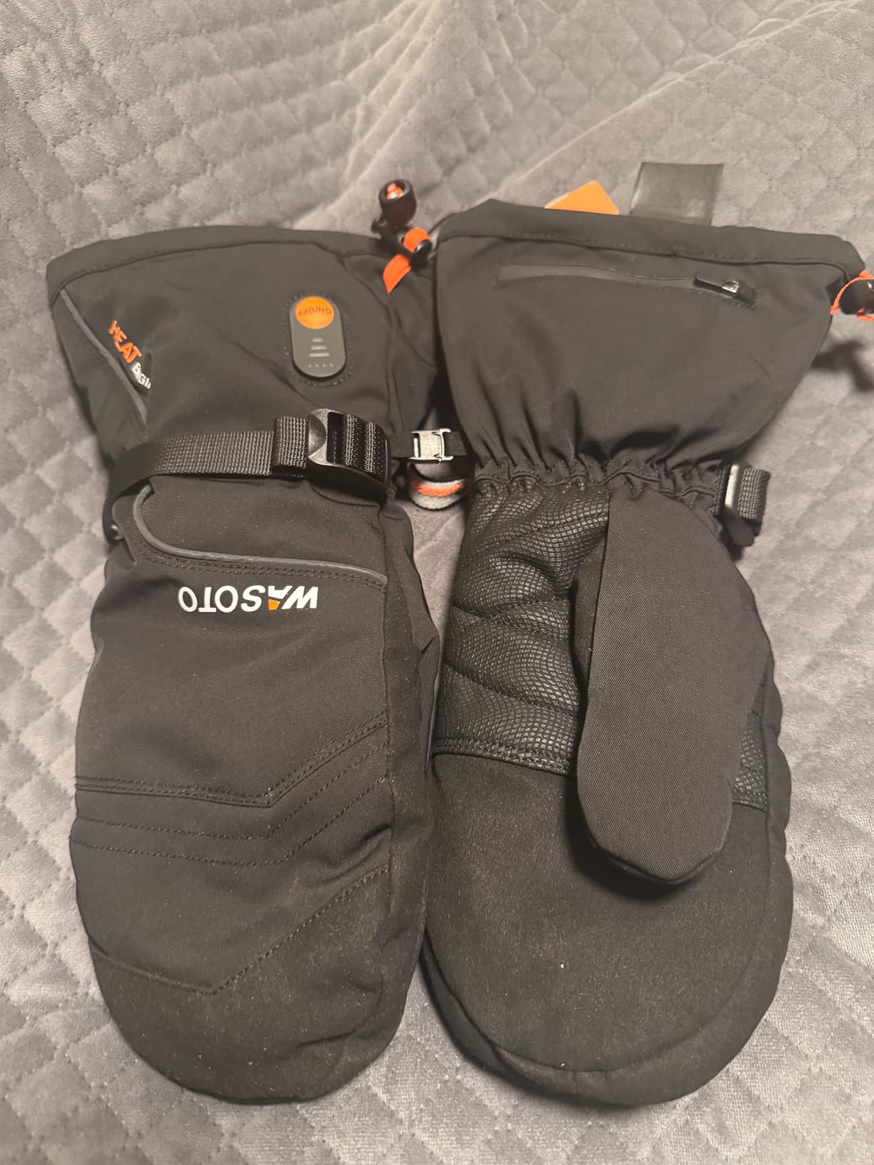 Heated Mittens Gloves for Women Men 3000mAh Rechargeable Waterproof Ski Gloves for Winter Work Skiing Snowboarding Hiking Camping customer photo 2