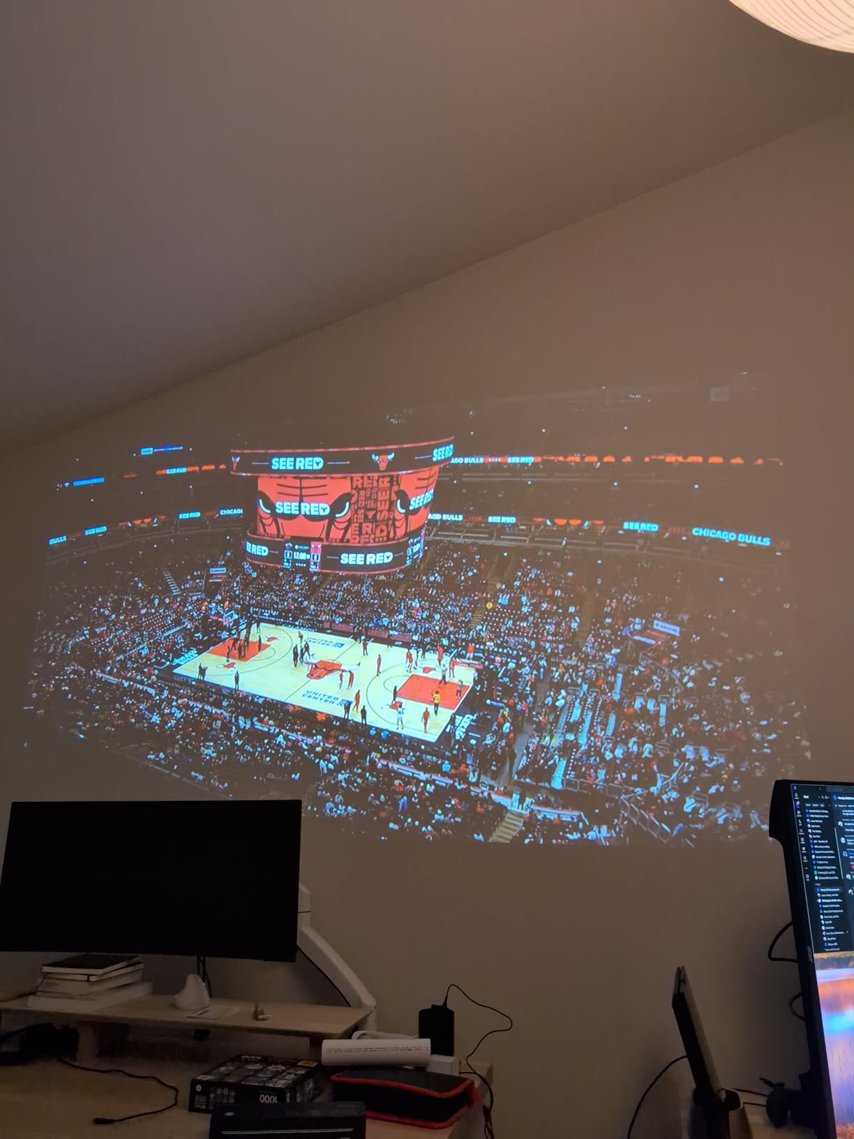 Projector 4K with WiFi and Bluetooth [2000 ANSI/AI Auto Focus/Built in Apps], Outdoor Movie Projector with Smart TV OS 2.0 & Dolby, HAPPRUN Home Theater Projector for Indoor/Outdoor Use customer photo 1