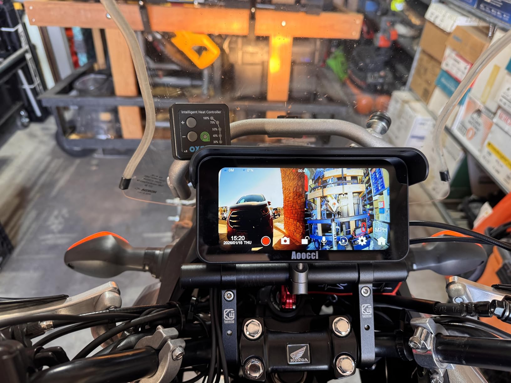 C6 PRO Motorcycle Dash Cam Front and Rear, Motorcycle CarPlay, 1080P Dual Dash Motorbike Camera with Apple CarPlay and Android Auto, GPS & Emergency Lock, 140° Wide Angle, IP67 Waterproof customer photo 1