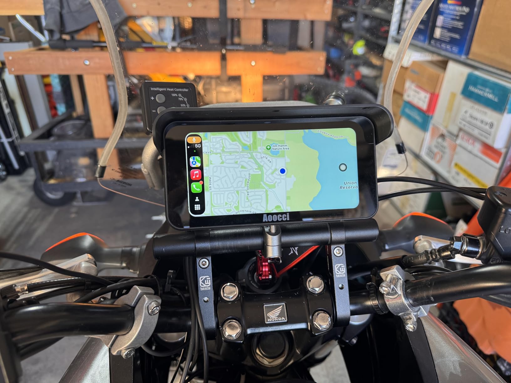 C6 PRO Motorcycle Dash Cam Front and Rear, Motorcycle CarPlay, 1080P Dual Dash Motorbike Camera with Apple CarPlay and Android Auto, GPS & Emergency Lock, 140° Wide Angle, IP67 Waterproof customer photo 2